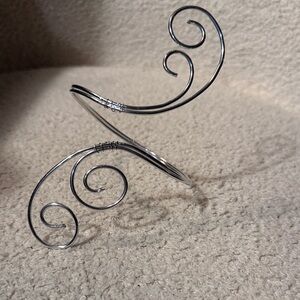 Swirl Wire Cuff Bracelet